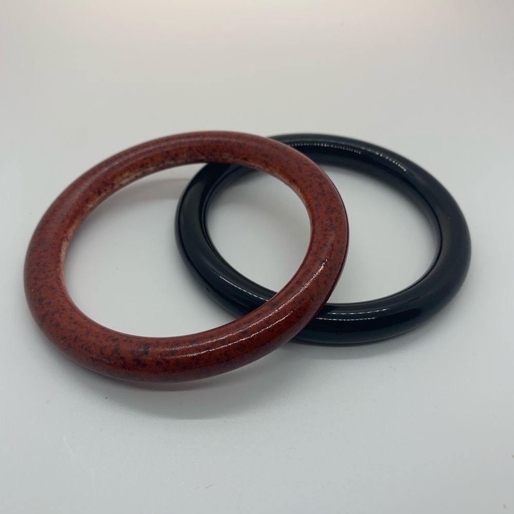 VINTAGE Rounded Bangle Bundle (2)